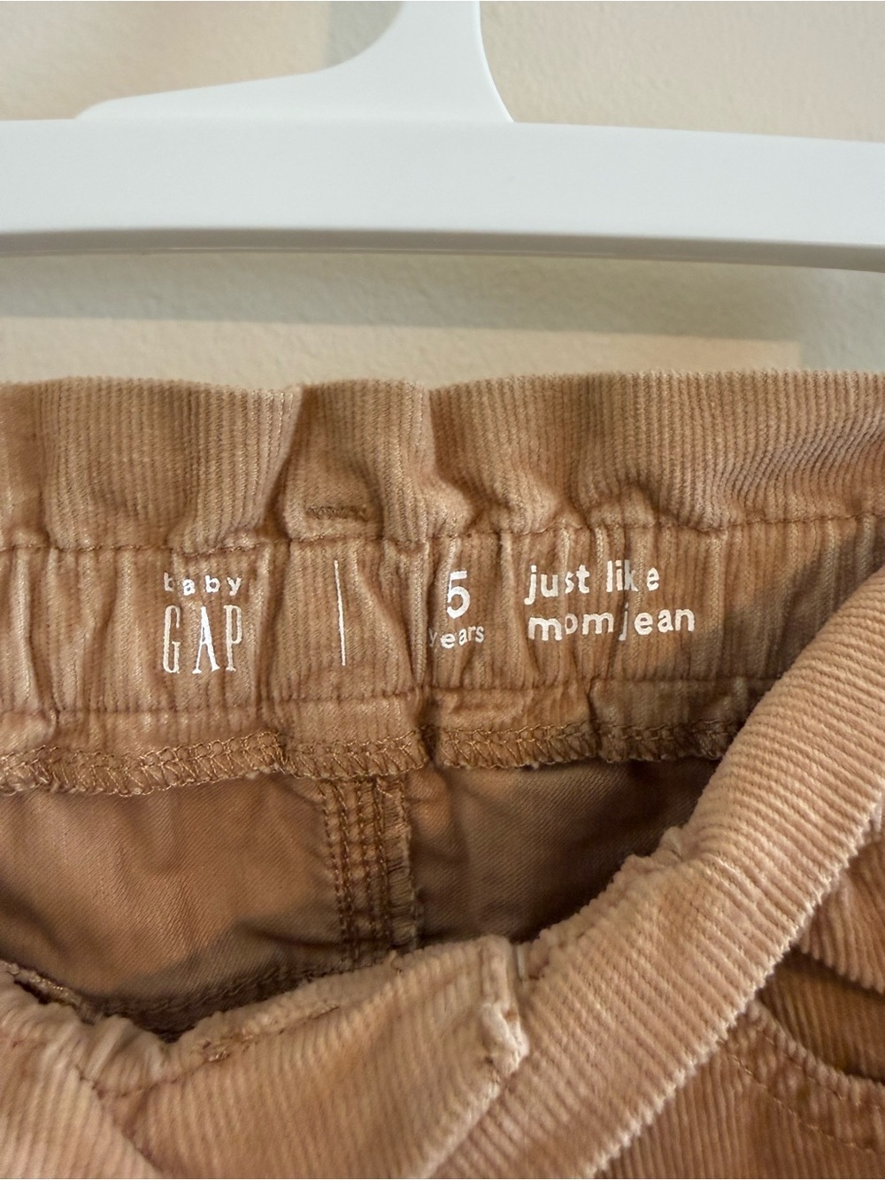 NWT Gap Kids Girls Brown Corduroy Pant 5 5T Ruffle Waist Stretch Cotton - Picture 5 of 11